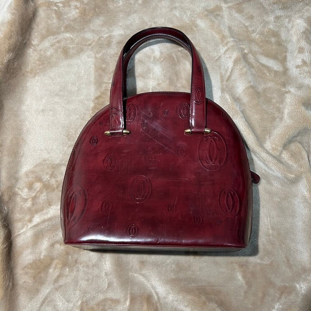 Must de Cartier Paris Handbag Red patent leather Vintage Bag